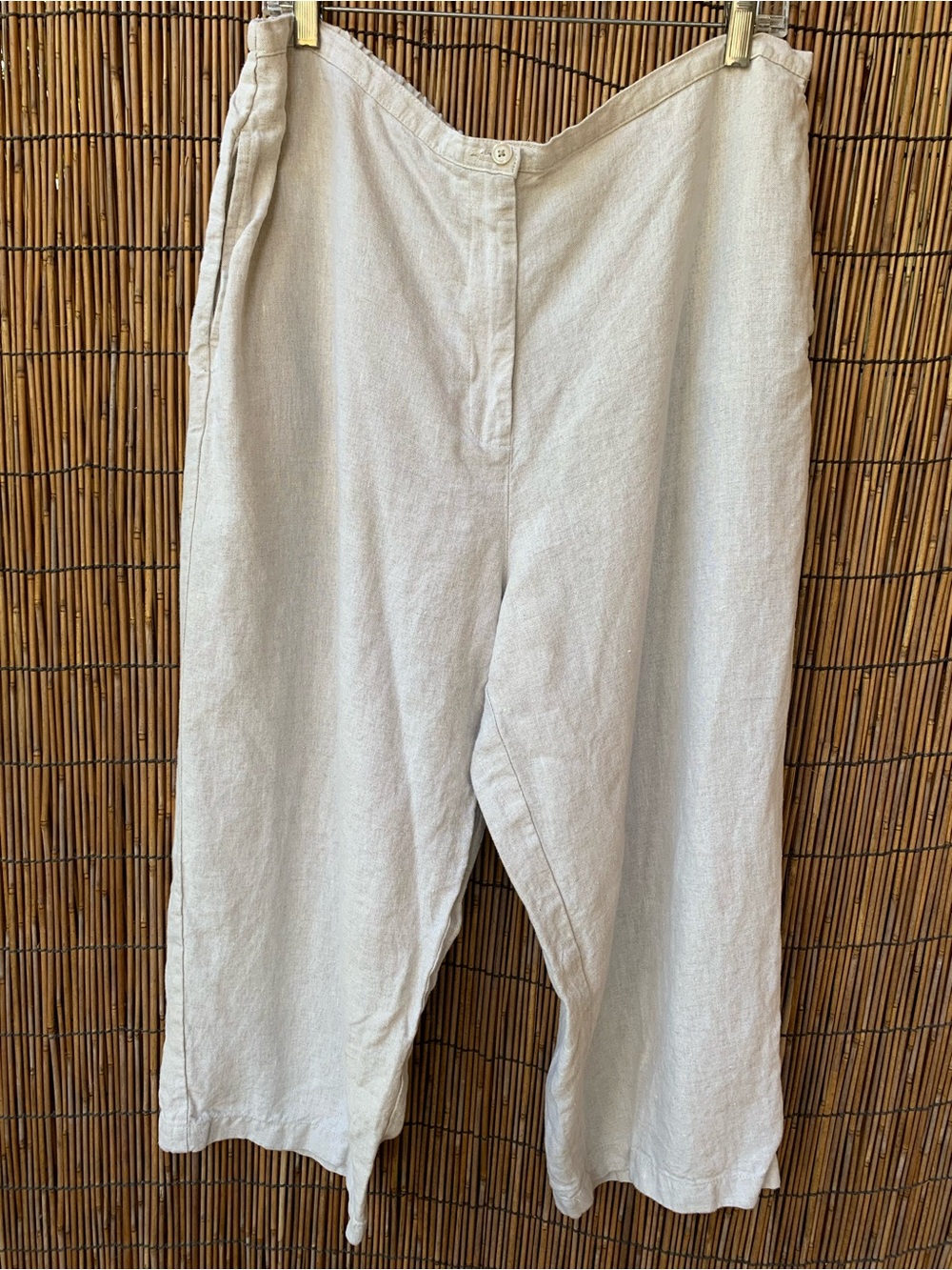 LL Bean 100% Linen Pants women’s  20 Petite